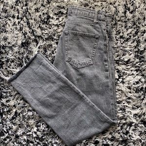 Zara grey/ black high waisted jeans